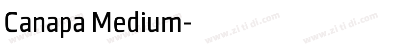 Canapa Medium字体转换
